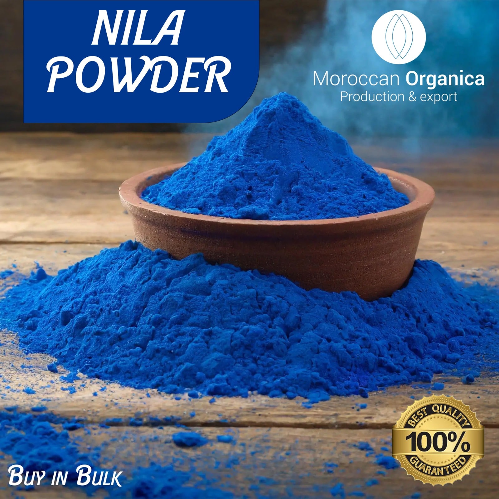 Moroccan nila powder for brightening face and body masks